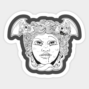 Medusa sculpture Sticker